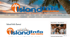 Desktop Screenshot of islandinfokohsamui.com
