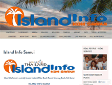 Tablet Screenshot of islandinfokohsamui.com